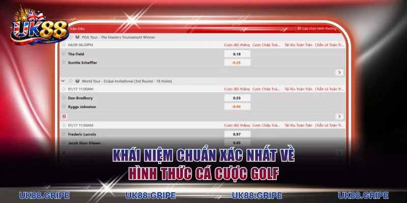 Khái niệm chuẩn xác nhất về hình thức cá cược golf